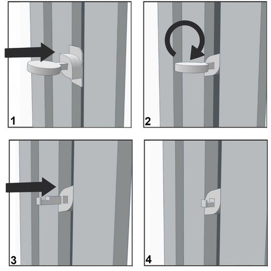 3x Bilderrahmen Haken für Akustikpaneele