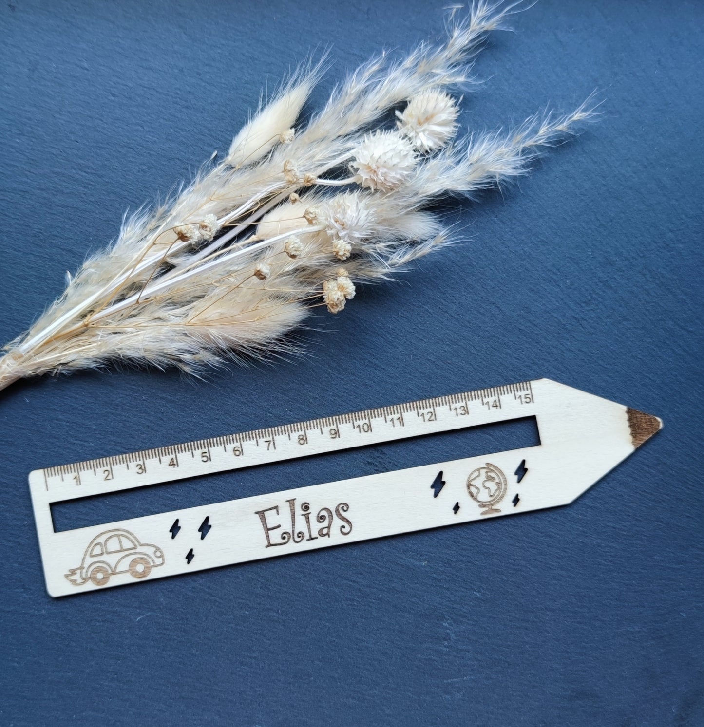 Holz-Lineal Stift mit Lesehilfe