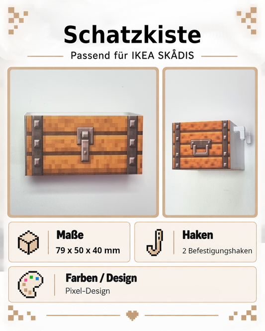 Pixel Aufbewahrungsbox passend für IKEA SKADIS