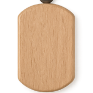 DIY Natürlicher Holz Schlüsselanhänger abgerundet