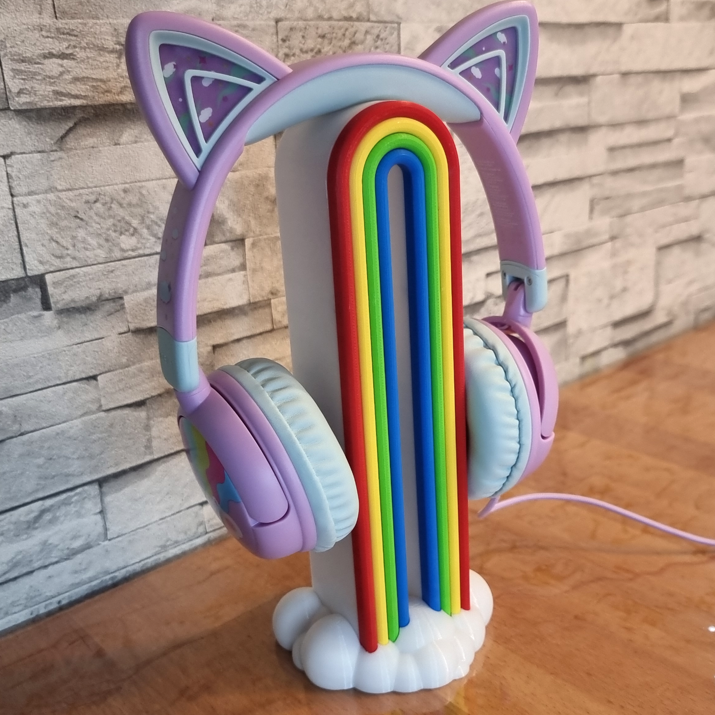 Regenbogen Kopfhörerständer für Kinder
