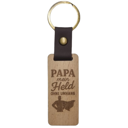 Schlüsselanhänger - Papa mein Held ohne Umhang