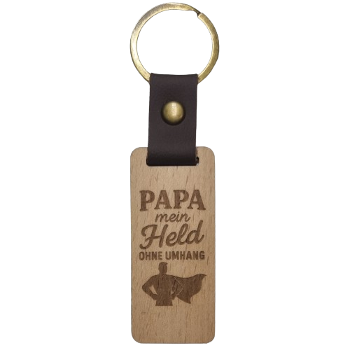 Schlüsselanhänger - Papa mein Held ohne Umhang