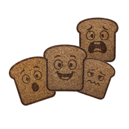 Untersetzer 4x Toastscheiben