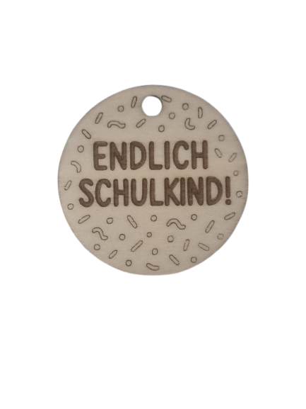 Einschulungs-Anhänger – Rund