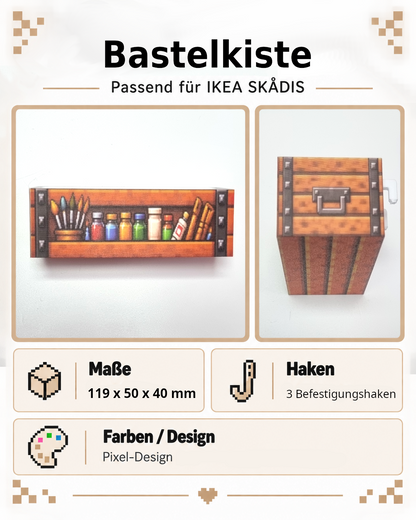 Pixel Aufbewahrungsbox passend für IKEA SKADIS