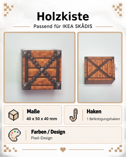 Pixel Aufbewahrungsbox passend für IKEA SKADIS
