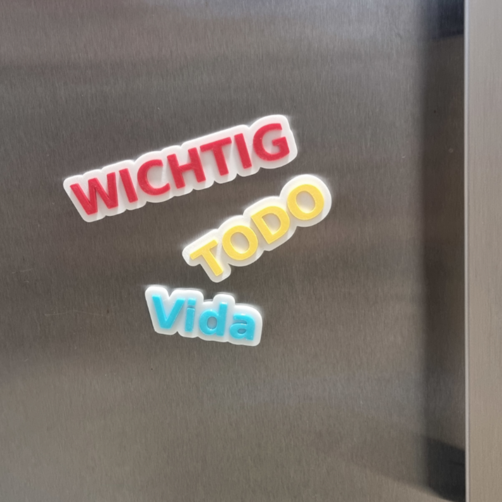 Personalisierter Magnet mit Wunschtext