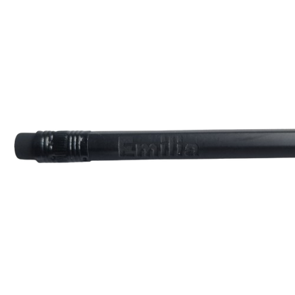 Schwarzer Bleistift mit Radiergummi