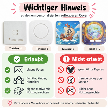 Personalisiertes Cover passend für Toniebox 1 & 2