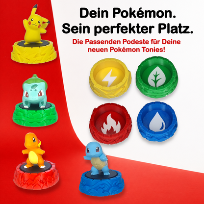 4 Figurenhalter – passend für Pokémon Tonies