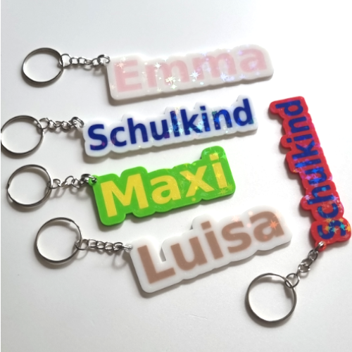 Schlüsselanhänger mit Sternen-Effekt