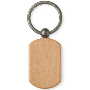 DIY Natürlicher Holz Schlüsselanhänger abgerundet