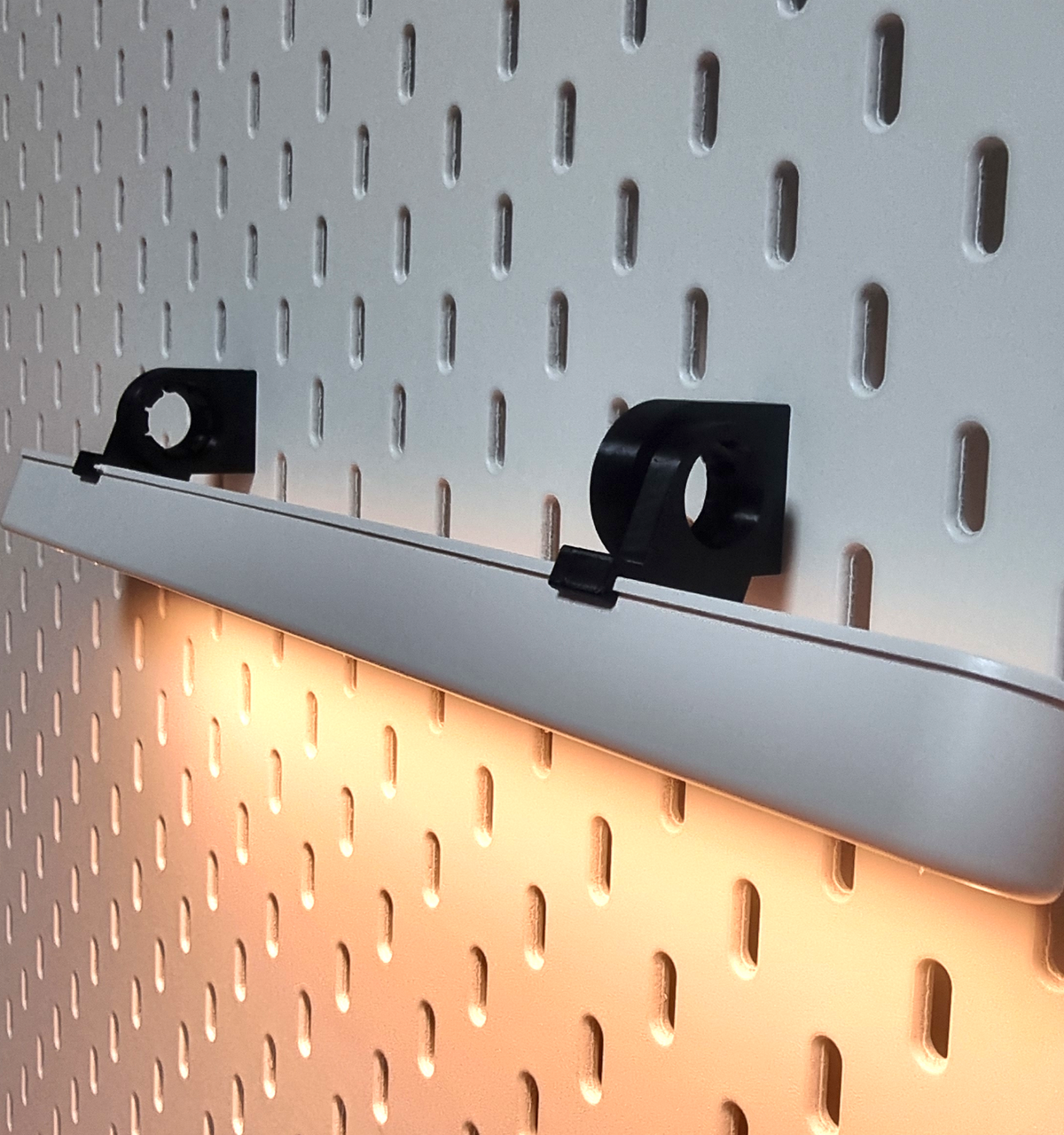 LED Halterung passend für Ikea SKADIS und ROLFSTORP