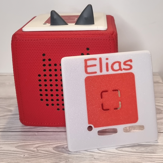 Hartplastik-Cover mit Namen passend für Toniebox