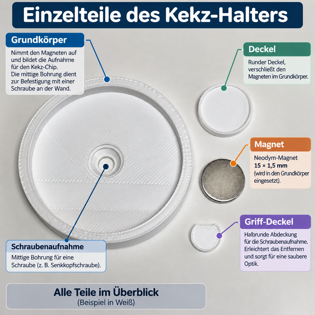 Wandhalter passend für Kekz Chips